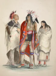 Noord-Amerikaanse Indianen, uitgegeven 1845