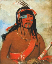 O-tá-wah, de Ottaway, een krijger, 1835