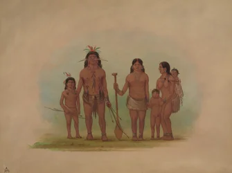 Orejona Chief en Familie, 1854-1869