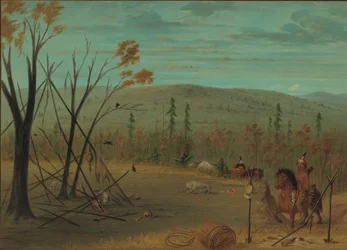 De Cheyenne Broers Terugkerend van Hun Herfstjacht, 1861-1869