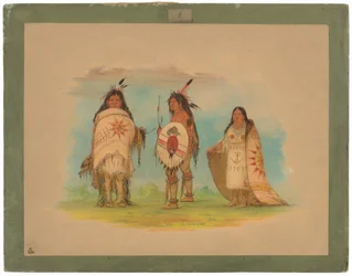 Drie Riccarree Indianen