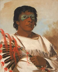 Wah-pe-kée-suck, White Cloud (genaamd de Profeet), adviseur van Black Hawk