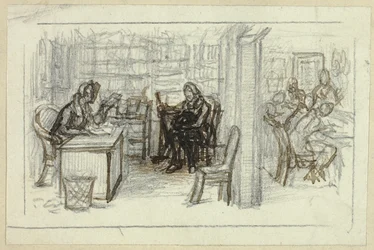 Uitzicht op bibliotheek