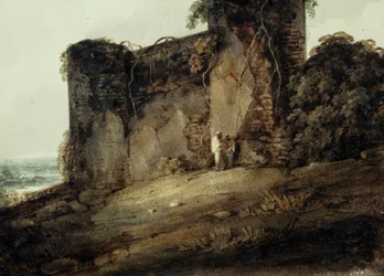 Landschap met ruïnes