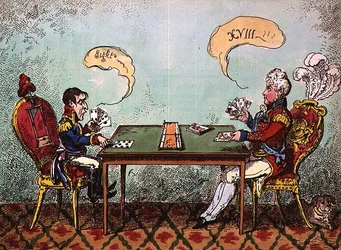 Een spelletje cribbage of Boney