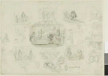 Mode en angsten van 1829 (recto); Engelen altijd helder en mooi (verso)