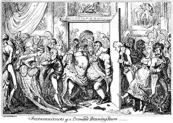 Ongemak van een overvolle salon, 1818