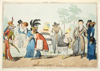 Londense Dandies of Monsterlijkheden van 1815, Hyde Park, gepubliceerd 1835