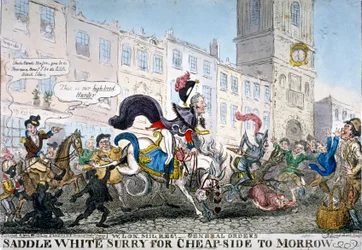 Zadel witte Surry voor Cheapside morgen