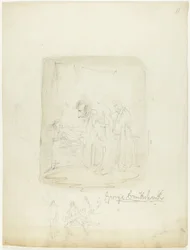 Schetsblad met zelfportret