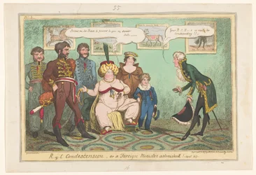 Spotprent op prinses Caroline, 1817