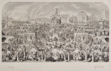 De drinkgewoonten van de samenleving of aanbidding van Bacchus