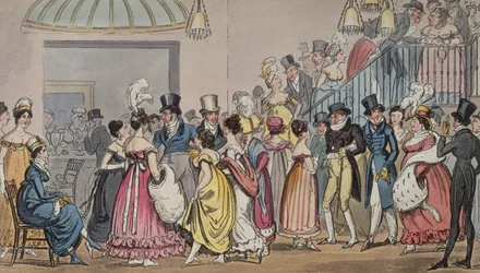 Tom en Jerry in de Saloon bij Covent Garden, uit Life in London door Pierce Egan, 1821