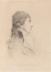 Portret van J.M.W. Turner, R.A., ca 1800 (ets)