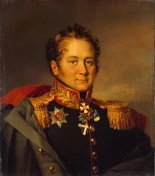 Portret van Generaal Alexander Alexandrovich Pisarev 1780-1848, voor 1825