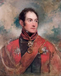 Portret van luitenant-generaal Sir Edward Barnes, Britse soldaat, 1818