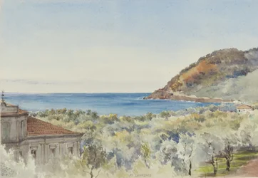 In San Remo kijkend naar het westen, 29 november 1877