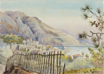 Mentone, kijkend naar het oosten, 5 maart 1878