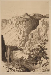 Schets op Apache Trail, Arizona
