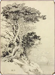 Zonder titel (tekening voor afdruk)