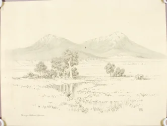 Zonder titel (transfertekening voor Spanish Peaks [nr. 2])
