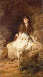 Lady Edith Amelia Ward, dochter van de 1e graaf van Dudley, 1883
