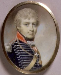 Portretminiatuur van Sir Charles Burrell Blunt 1798