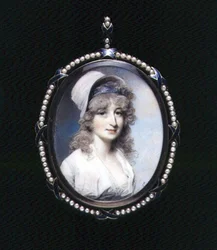 Portretminiatuur van Mrs Lindsay (?)