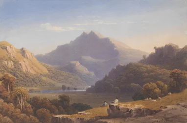 Snowdon vanaf Llyn Nantlle, Noord-Wales, 1832