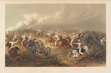 Rijdende Artillerie in Actie, circa 1857