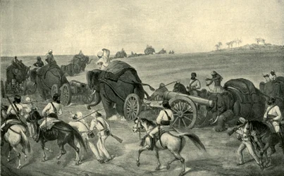 De Vooruitgang van de Belegeringstrein naar Delhi, 1857, 1901