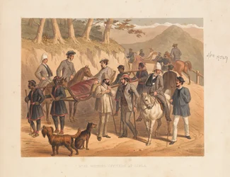 Gewonde Officieren in Simla, 1857