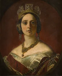 Portret van koningin Victoria als jonge dame
