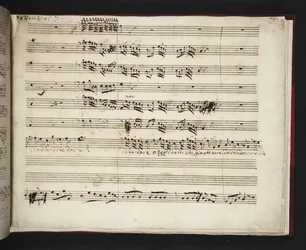 Muzikale partituur uit 