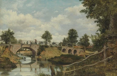 Een oude brug bij Hendon, Middlesex