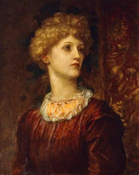 Portret van Dorothy Dene, buste lengte
