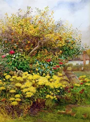 De wirwar van de herfst, Temple Grafton, Warwicks