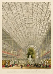 Transept van het Crystal Palace, uitgegeven door Day en Son en Ackermann en Co.