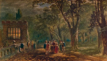 Een Zomernacht: het Terras, Haddon Hall, 1875, 1935