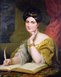 Portret van mevrouw Caroline Norton