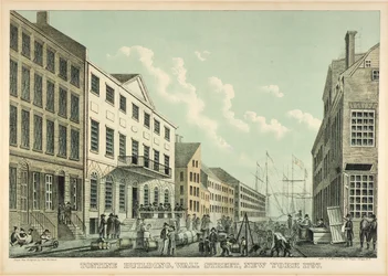 Tontine-gebouw, Wall Street, N.Y., 1797
