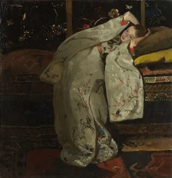 Meisje in een witte kimono, 1894