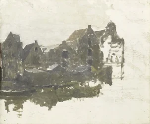 Pakhuizen op de Teertuinen op het Prinseneiland, Amsterdam