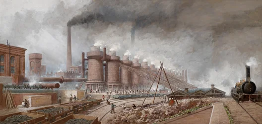 Barrow Haematite Steel Company - Hoogovens (aquarel)