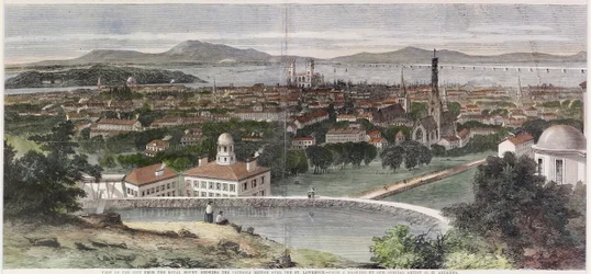 Uitzichten op de Stad Montreal, Canada Oost