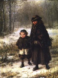 Een winterochtendwandeling
