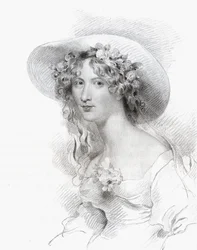 Anna Maria Porter, gegraveerd door Thomas Woolnoth uit 