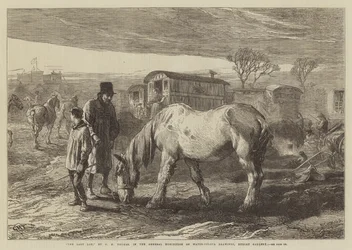 Het Laatste Lot, in de Algemene Tentoonstelling van Aquareltekeningen, Dudley Gallery