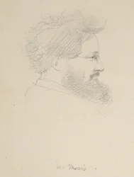 Portret van William Morris, ca. 1875
