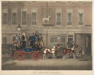 Koetsen: De Cambridge Telegraph, vertrekkend vanaf het Witte Paard